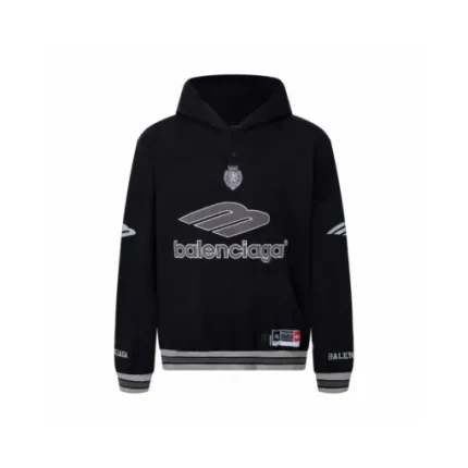 Balenciaga Black Zipper Jacket With Monogram