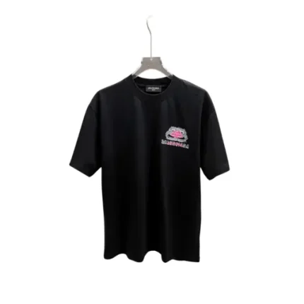 Balenciaga Luxary Monogram T Shirt Black