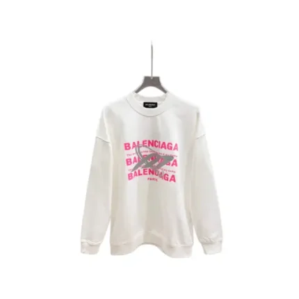 Balenciaga Long Sleeved Sweater White