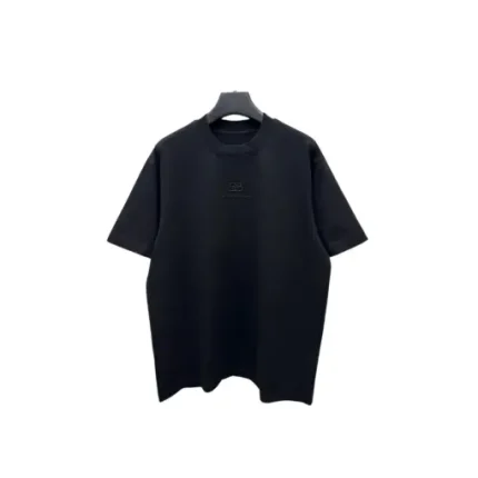 Balenciaga Short Sleeved Loose Fit T Shirt Black