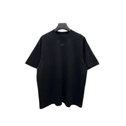 Balenciaga Short Sleeved Loose Fit T Shirt Black