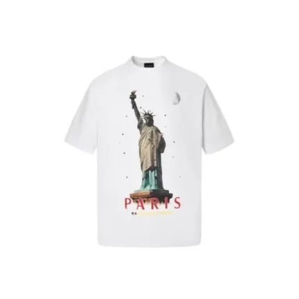 Balenciaga Paris Short Sleeve T Shirt White
