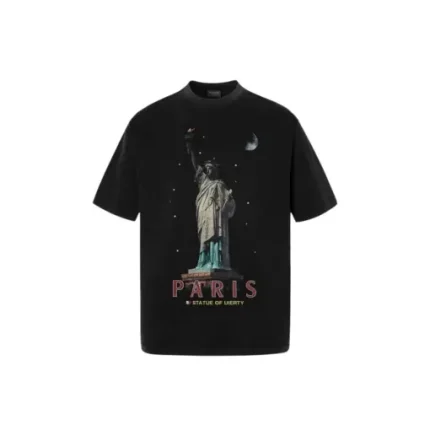 Balenciaga Paris Short Sleeve T Shirt Black