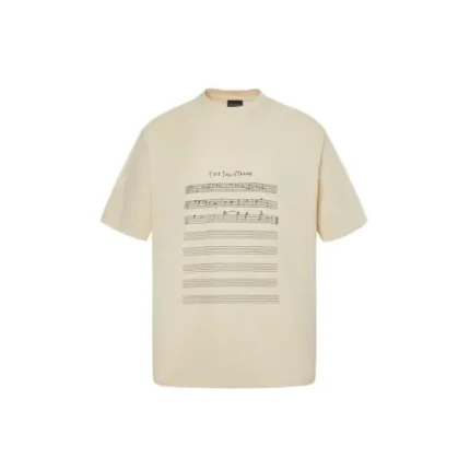 Balenciaga Music Angelo Badalamenti T Shirt Cream