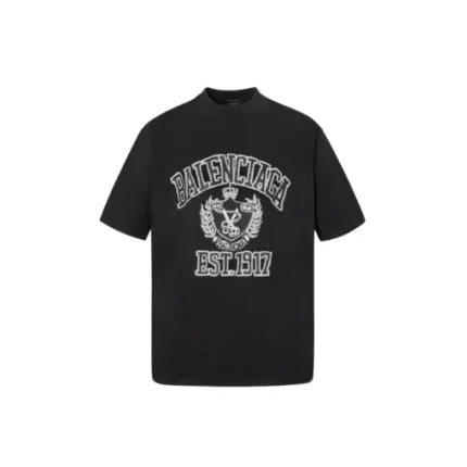 Balenciaga Short Sleeve Oversized T Shirt Black