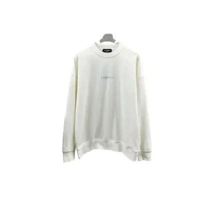 Balenciaga White Oversized Sweater