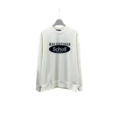 Balenciaga Oversized White Cream Sweater