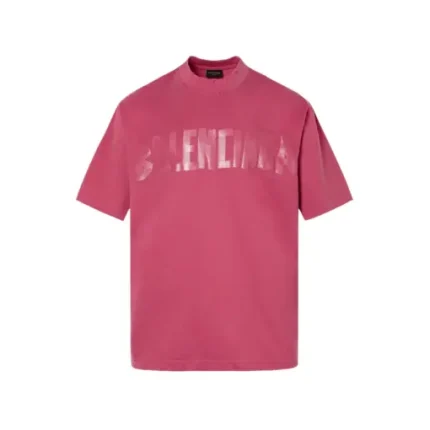 Balenciaga Tape Type T Shirt Medium Fit Pink