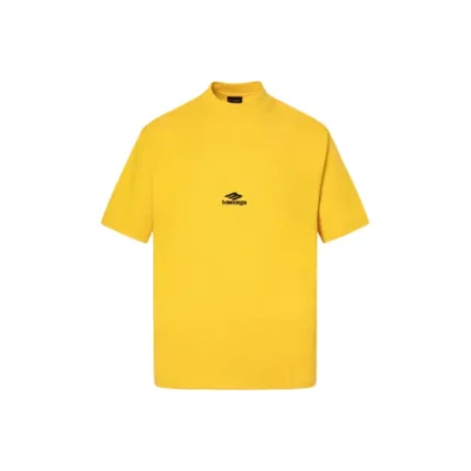 Balenciaga T Shirt Faded Washed Yellow