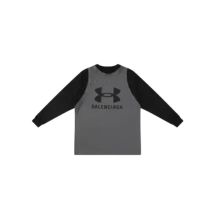 Balenciaga Long Sleeve Sweater Black And Gray