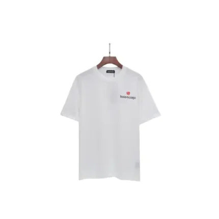 Balenciaga White T Shirt Designed Monogram