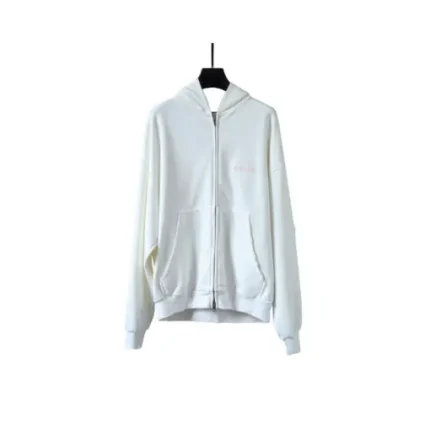 Balenciaga Zipper Hoodie With Pink Monogram
