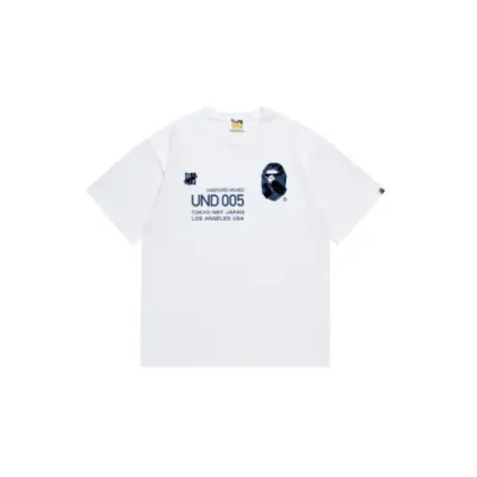 BAPE A Bathing Ape x Undefeated T Shirt White