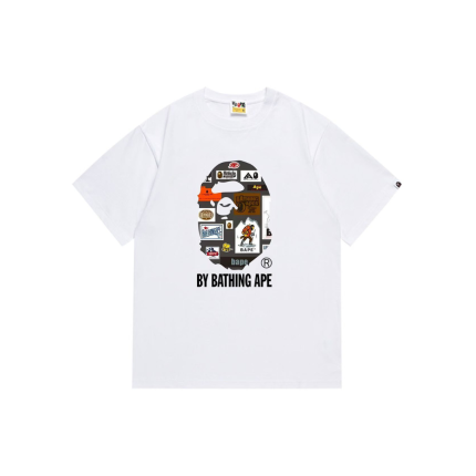 BAPE Multi Label Bathing Ape T Shirt White