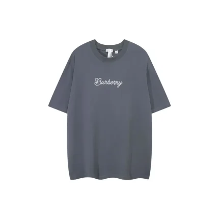 Burberry Wordmark T Shirt Magnet Deep Gray