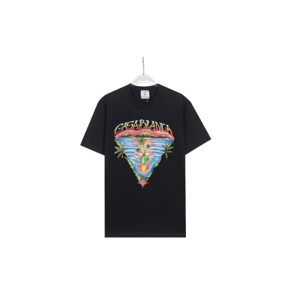 CASABLANCA Ocean Veiw T Shirt Black