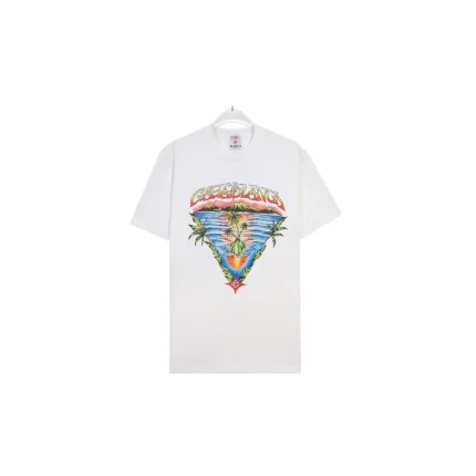 CASABLANCA Ocean Veiw T Shirt White