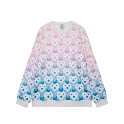 Casablanca 3D Monogram Pink And Blue Sweatshirt