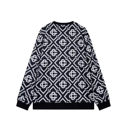Casablanca 3D Monogram Black And White Sweatshirt