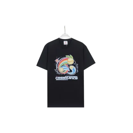 CASABLANCA Three Ball Monogram T Shirt Black