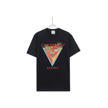 CASABLANCA Triangle Monogram T Shirt Black