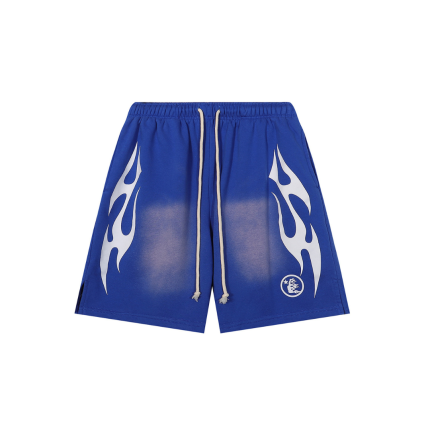 Hellstar Short Washed Blue With White Stripe