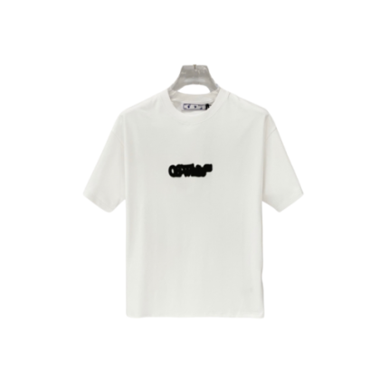 Off-White Logo In Bold T Shirt White