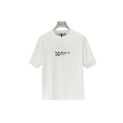 Off-White Logo With Monogram T Shirt White