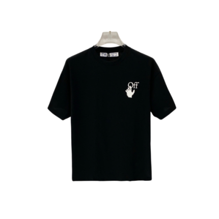 Off-White T Shirt Black With Design