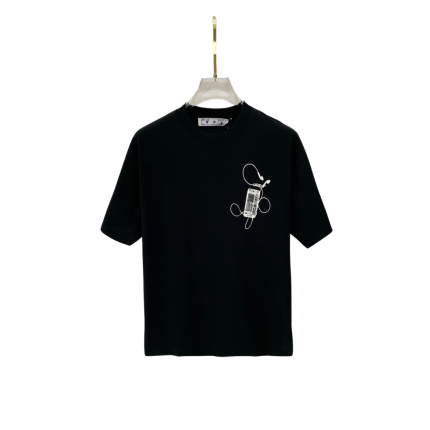 Off-White Signature Logo T Shirt Black