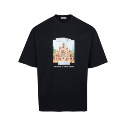 Off-White T Shirt Black Scenario Design Print