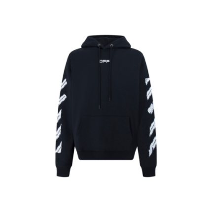 Off-White Hoodie Black With White Text