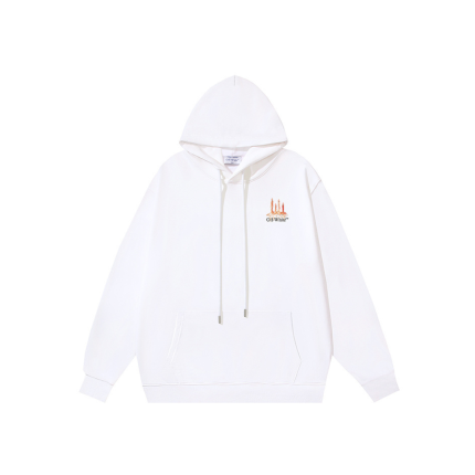 Off-White Hoodie White With Logo M1