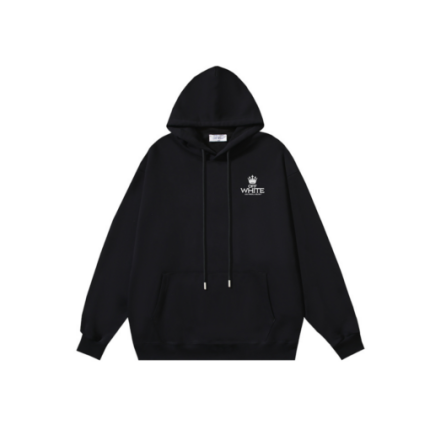 Off-White Hoodie Black With Logo
