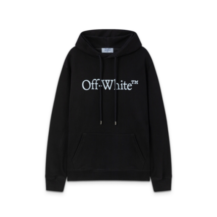 Off-White Hoodie All Black With TM Logo