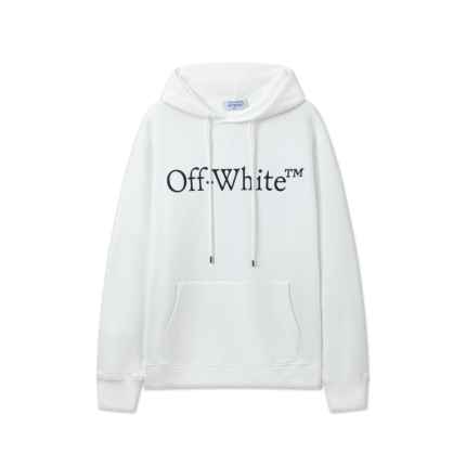 Off-White Hoodie All White With TM Logo