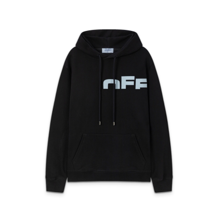 Off-White Hoodie All Black With nFF Logo