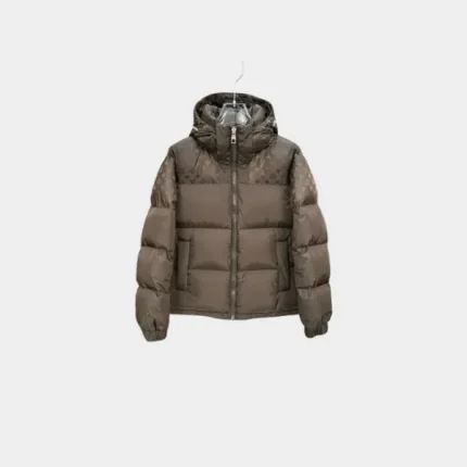 LV Down Puffer Jacket Brown
