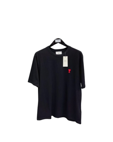 AMI Paris Cœur Classic Fit T-Shirt Black