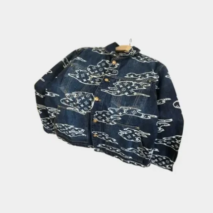 LV Embellished Workwear Jacket Brown