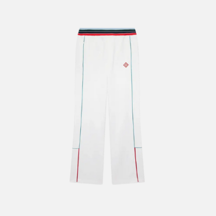 Casablanca Casa Way Sports Track Pants In White Tricot Fabric