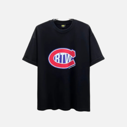 Corteiz C In RTW Tee With Logo Print Black