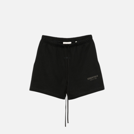 Fear of God Essentials Logo Appliqué Shorts Black