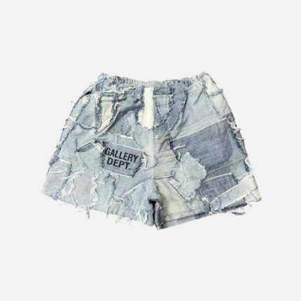 Gallery Dept Patchwork Denim Zuma Shorts Blue