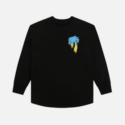 Palm Angels Long-Sleeved T-Shirt Black