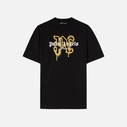 Palm Angels Las Vegas Monogram-Print T-shirt Black