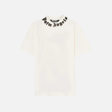 Palm Angels Neck Logo T-shirt Off-White