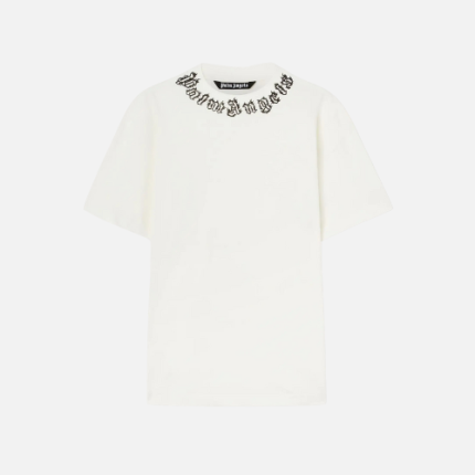Palm Angels Neck-Logo T-shirt White