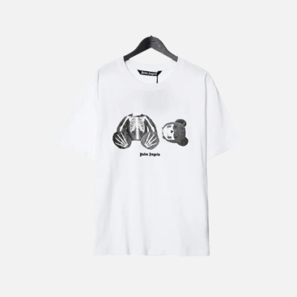 Palm Angels Skeleton Bear T-Shirt White