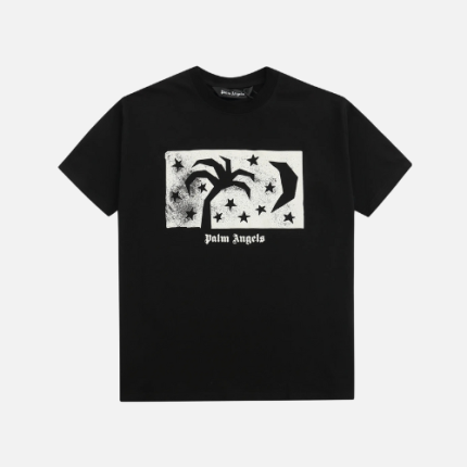 Palm Angels Night Sky Graphic Crew-Neck T-Shirt Black